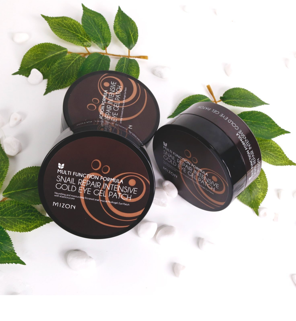 Mizon Multi Function Formula Snail - маска для глаз против отеков и темных кругов с золотом /  60 x 1.4  g  / GTIN 8809587521807