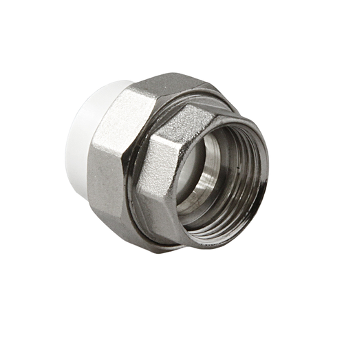 Муфта комб. разъем.  ВР Ø 20*1/2 ППР (белый)