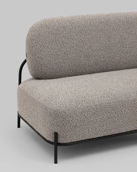 Диван Midnight серо-бежевое букле