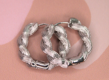 Швензы кольца косичка 26х24 мм