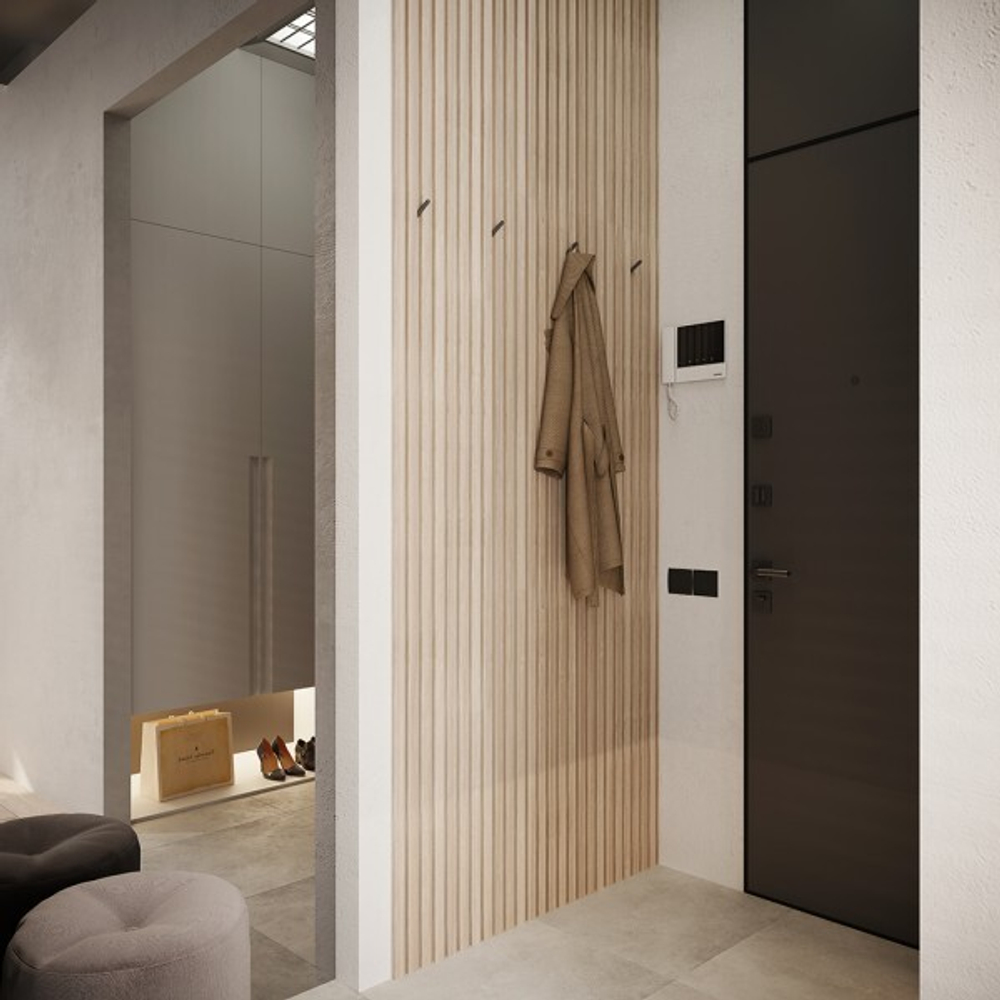 Панель стеновая реечная МДФ 3D Line Modern L03 Ель серебристая 2750 мм