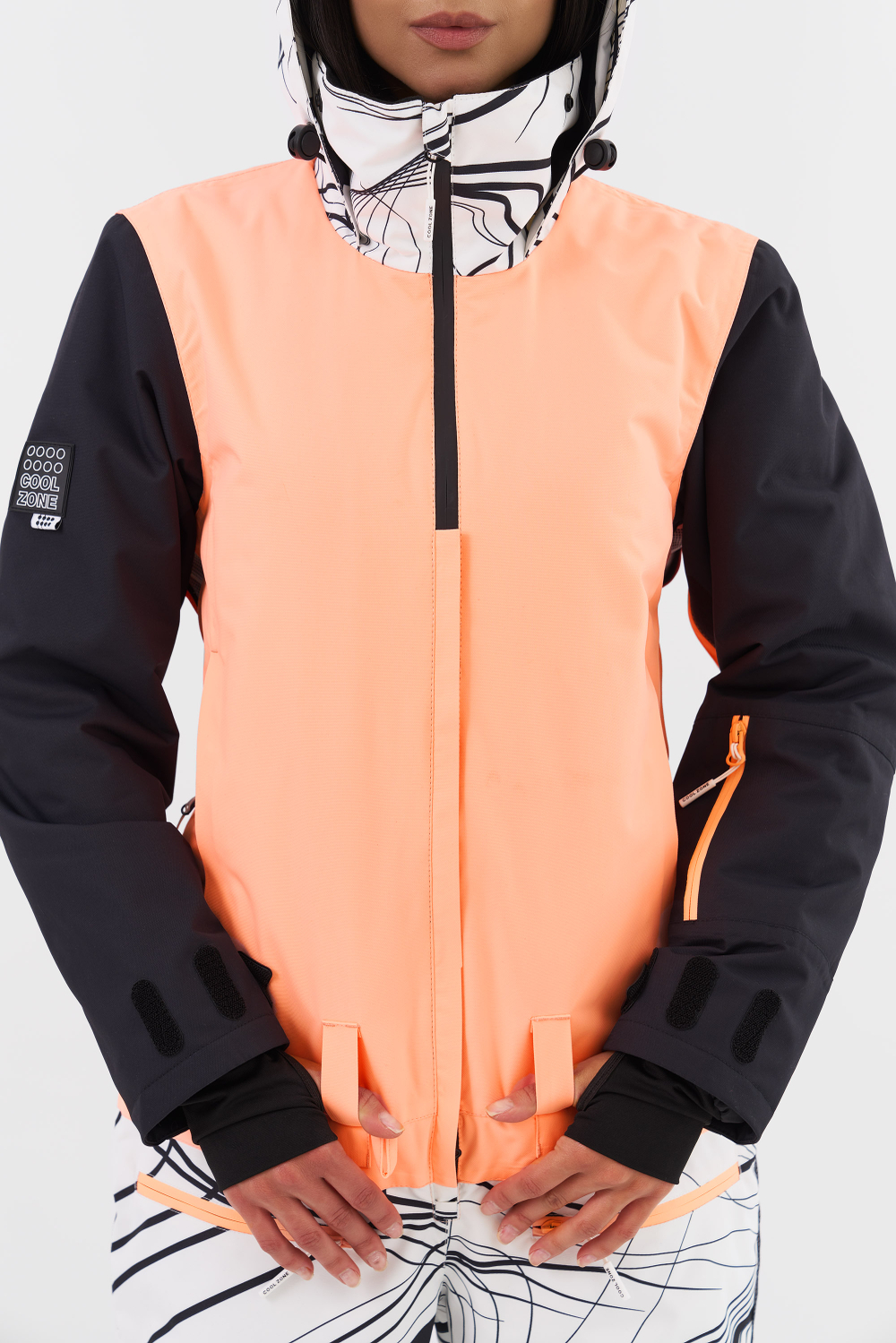 Комбинезон COOLZONE LIMAN линии/неоперсиковый/черный