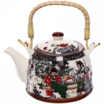 Чайник заварочный керамический 400мл с ситом «Гейши красавицы»