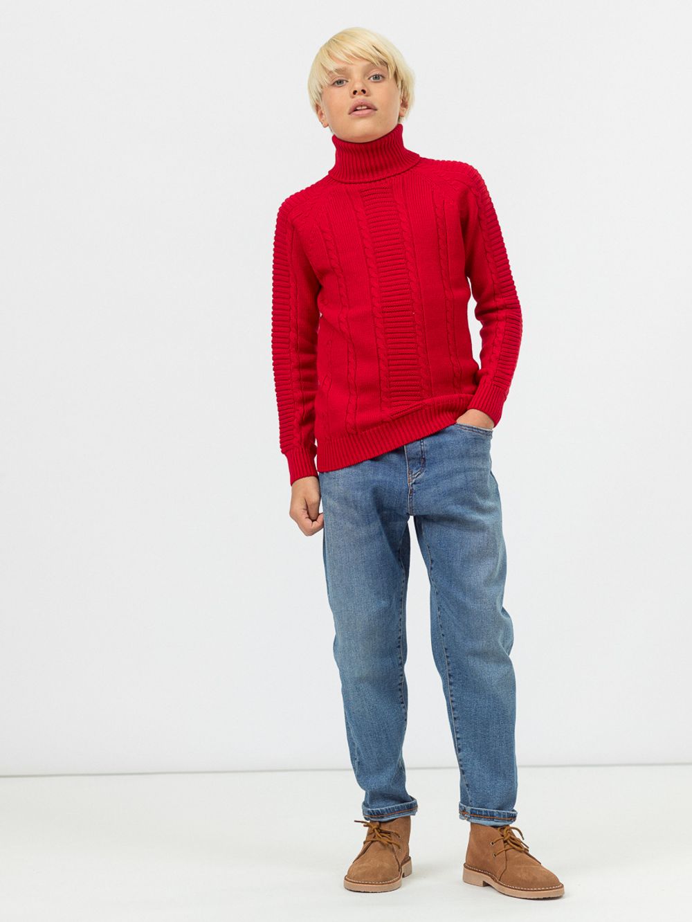 Джемпер для мальчика AT440 красный