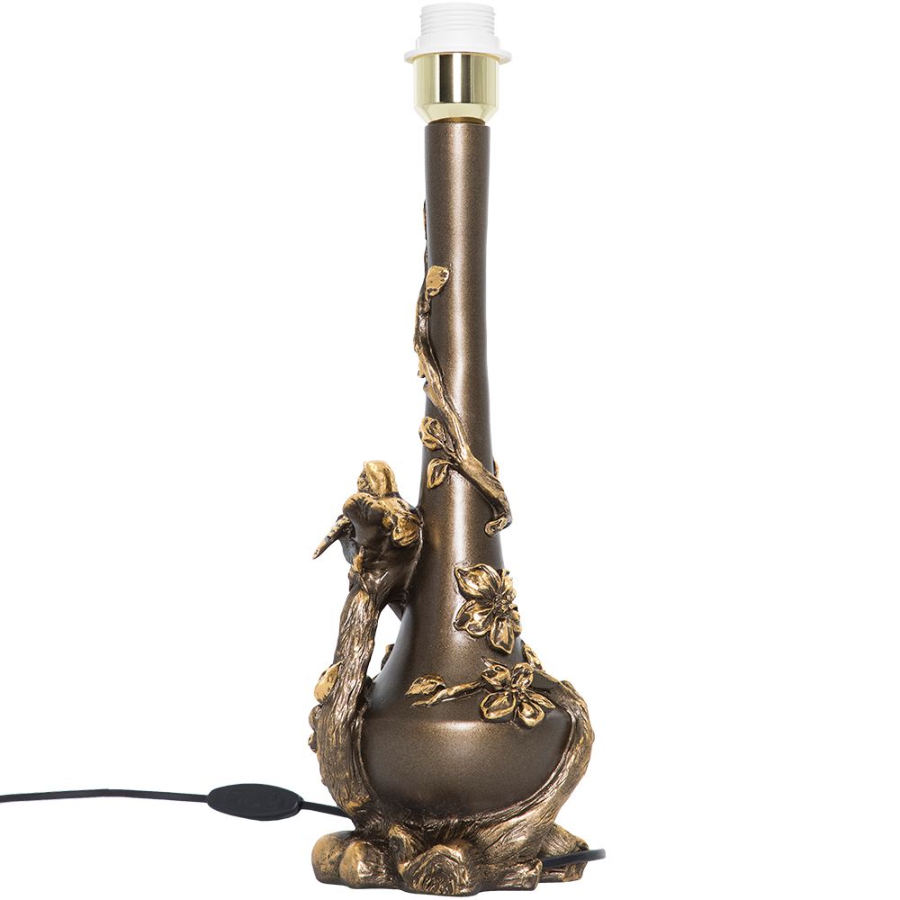 Настольная лампа Терра Бронза с абажуром Тюссо Vatican (Ватикан) Корица