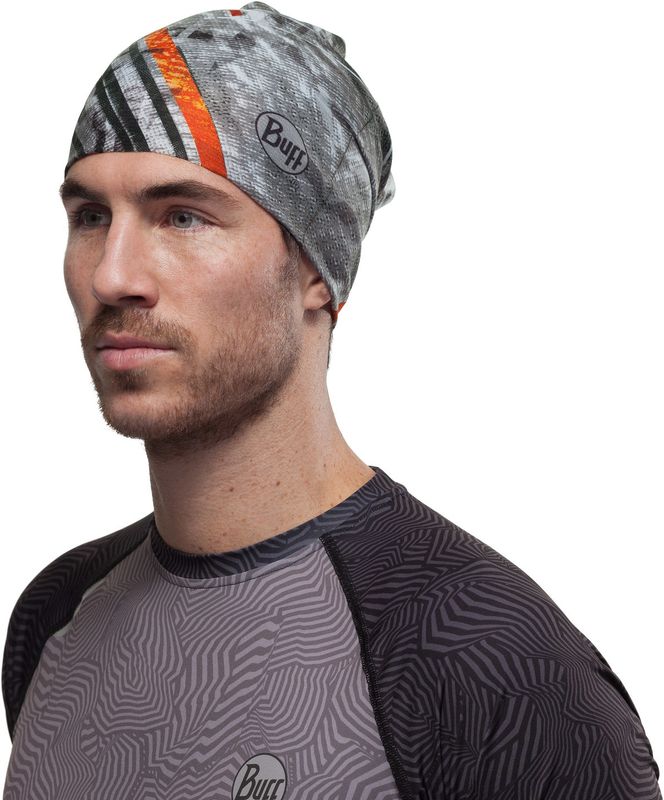 Широкая спортивная повязка на голову Buff Headband Wide CoolNet City Jungle Grey Фото 2