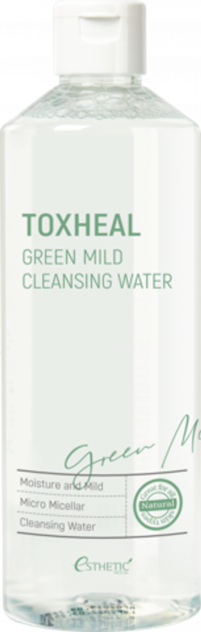 Жидкость для снятия макияжа ESTHETIC HOUSE TOXHEAL Green Mild Cleansing Water, 530 мл.