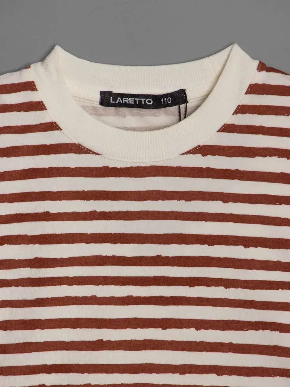 Летний костюм для девочки в полоску с велосипедками