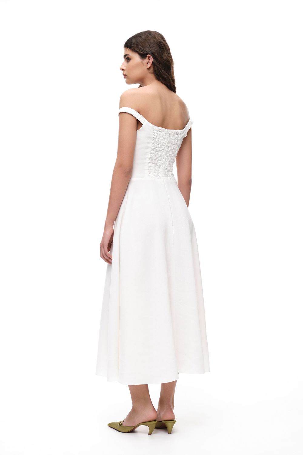 Платье миди (Ciao, Bella!), молочное