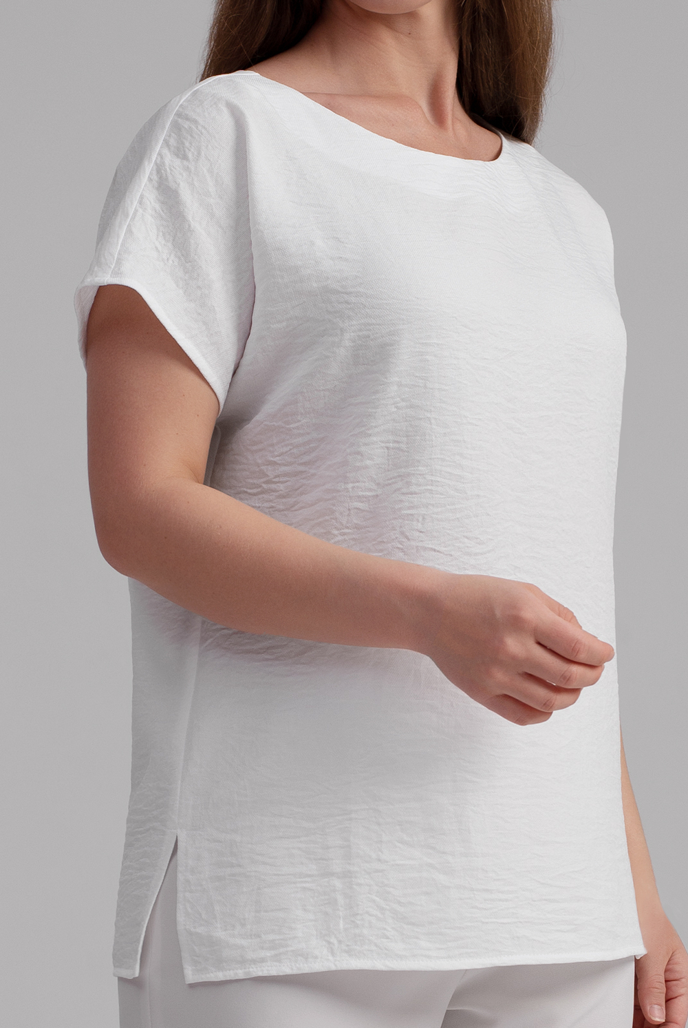 Блузка женская 3256зпа, белый #514Бел093256зпа