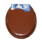 Мягкая крышка-сиденье для унитаза "VANNA LUX" цвет коричневый