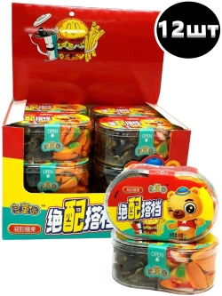 Жевательный мармелад кусочки Пиццы и Кола 80 г * 12 шт