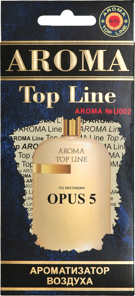 Ароматизатор для автомобиля AROMA TOP LINE №u002 OPUS 5 картон