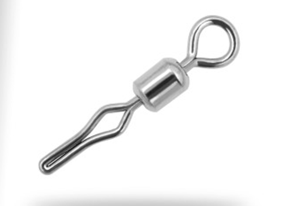 Вертлюг с застежкой Rolling swivel / Line clip (упак. 10шт)