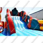 Большая надувная горка "Кобра эконом с роботом", 12*11*7 м