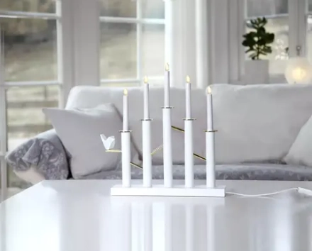 Светильник декоративный Птица Любви 42х42 см., белый, Star Trading (644-01)