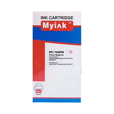 Картридж MyInk, аналог CANON PFI-706PM для IPF 8400/8400S/8400SE/9400/9400S Photo Magenta (710 ml)
