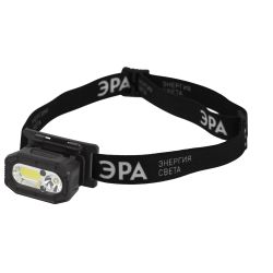 Фонарь налобный светодиодный ЭРА GA-814 аккумуляторный 5 Вт COB + 5 Вт LED 5 режимов сенсорное управление