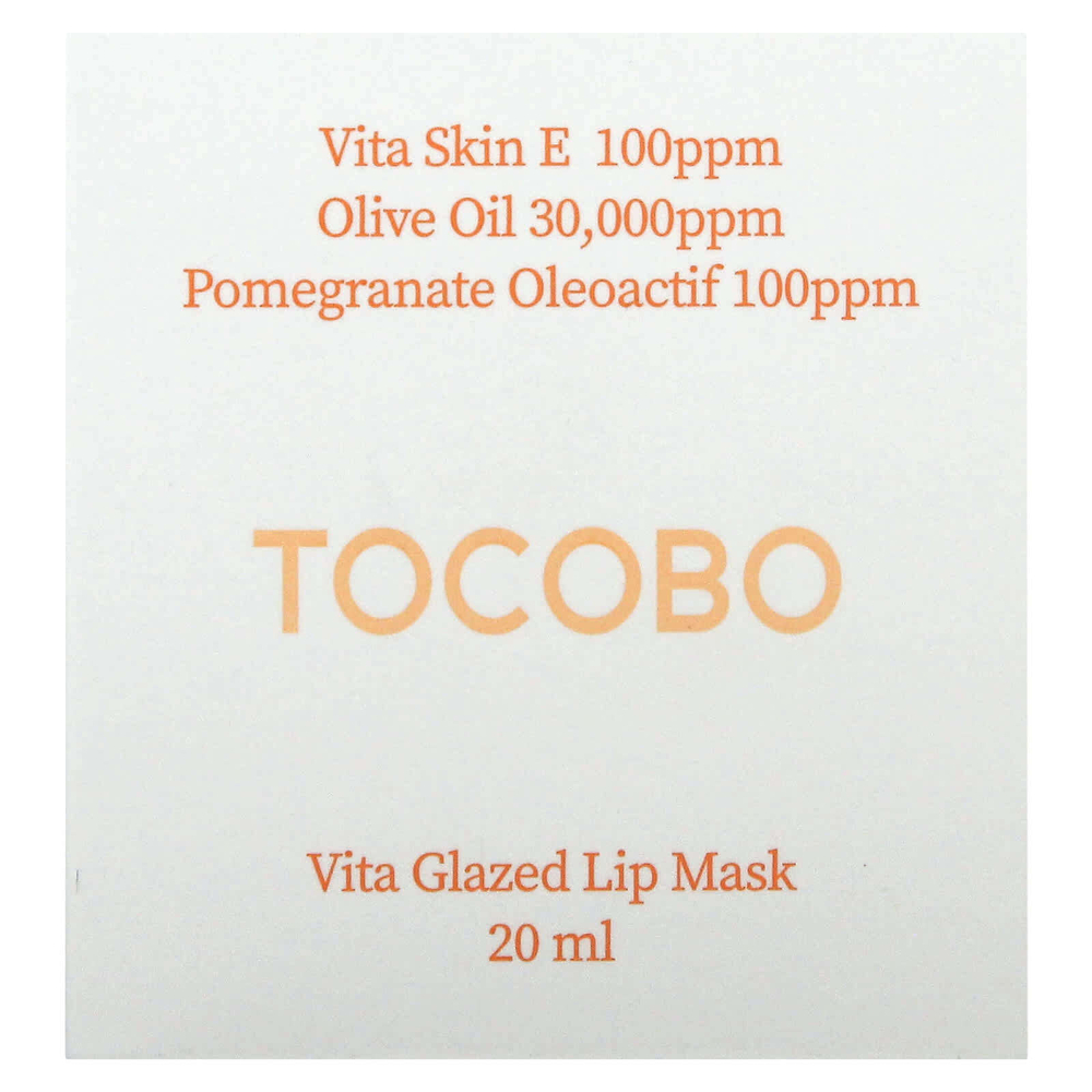 Tocobo, Vita Glazed, маска для губ, 20 мл