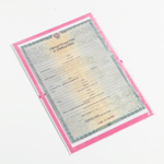 3809690 Свидетельство о рождении малышки "Зайка"