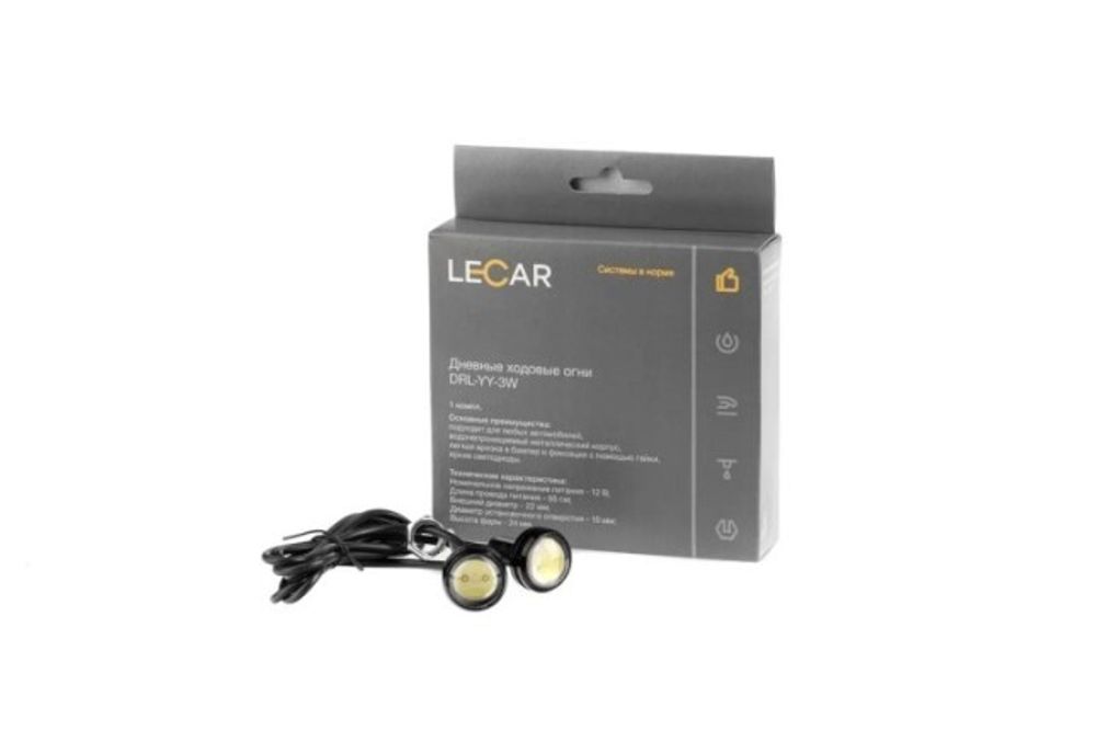 Дневные ходовые огни DRL-YY-3W (LECAR)