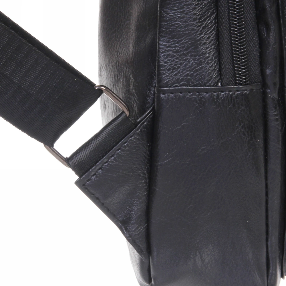 Сумка мужская «Major-crocodile», цвет черный, два отделения, 29*17*5,5см