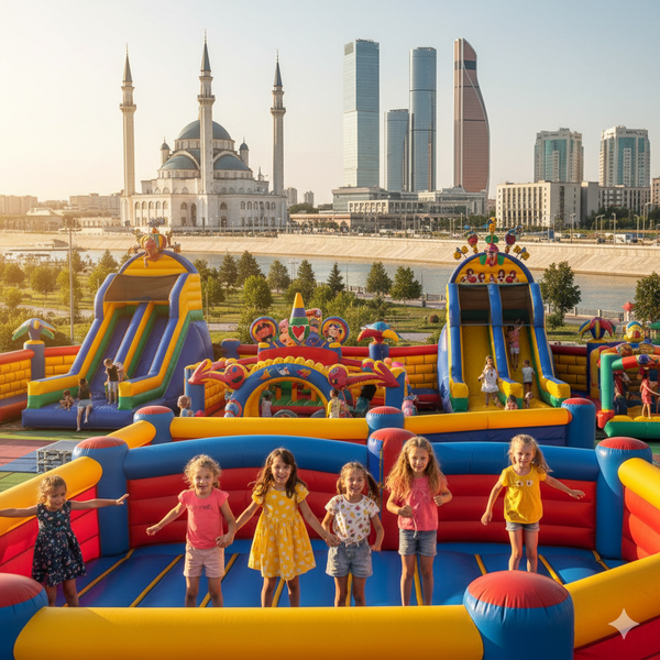 Батут купить в Грозном – Надувные аттракционы БатутМастер 🎪