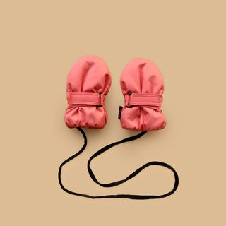 Зимние варежки на липучке (коралл)