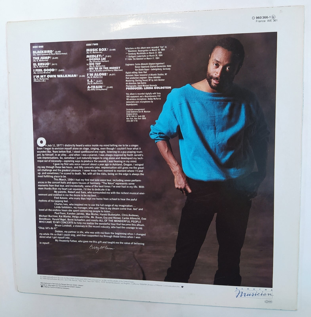 Bobby McFerrin The Voice (Germany 1984)