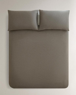 ZARA HOME ОДНОТОННЫЙ ПОДОДЕЯЛЬНИК, СЕРЫЙ