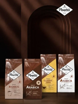 Кофе в зёрнах Poetti Daily Mokka, арабика, робуста, 1 кг