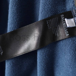 Женские штаны Balenciaga в градиентном голубом цвете с логотипом