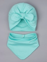 Чалма осенняя для девочки и снуд