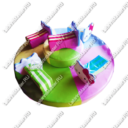 Электрическая карусель детская 4KIDS "Весёлые котята 2"