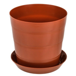 Кашпо "Классик" с поддоном 4,4 л (цвет терракотовый)