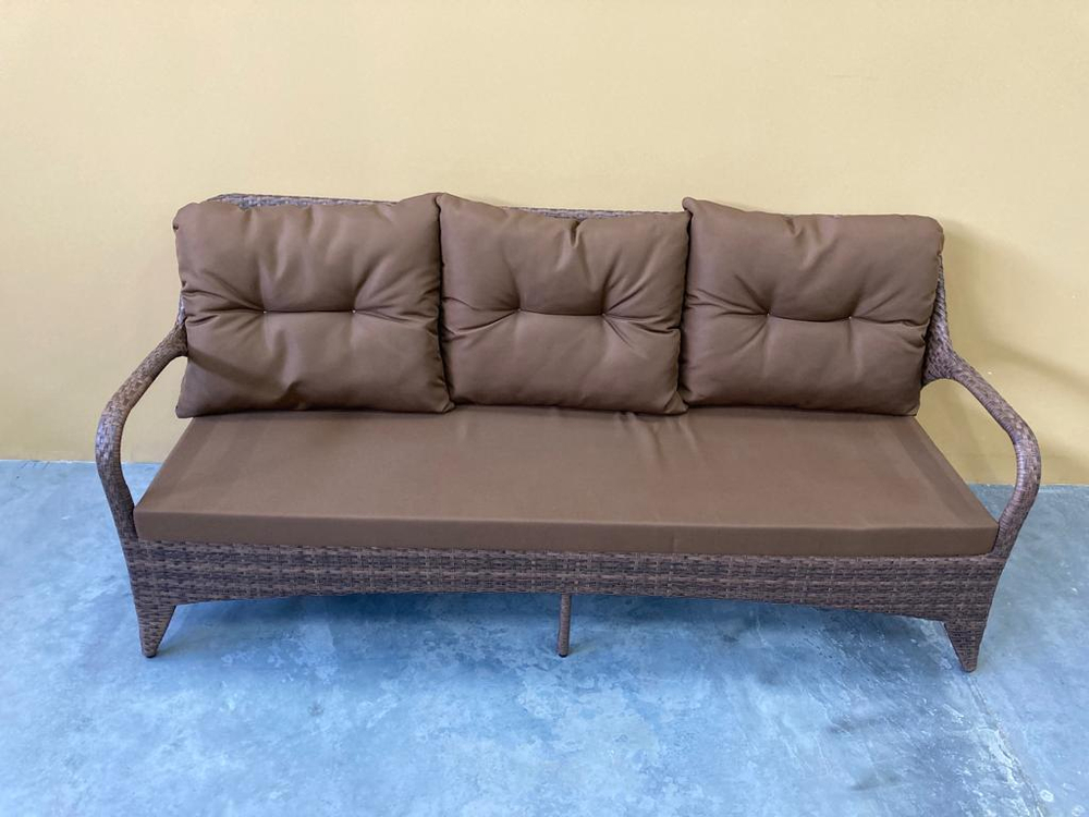 Трехместный диван из искусственного ротанга Веранда арт.75387-1