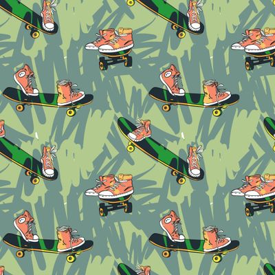 Скейтборды с кедами