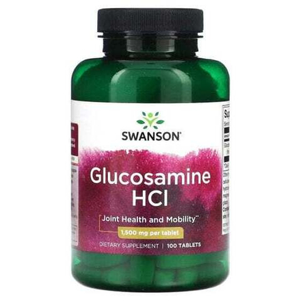Для мышц и суставов Swanson, глюкозамина гидрохлорид, 1500 мг, 100 таблеток