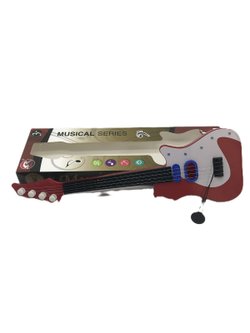Гитара детская Юный гитарист красная