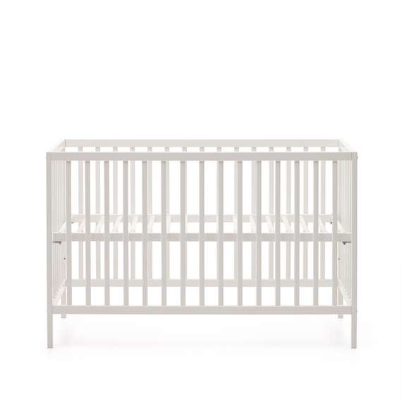 Shantal Детская кроватка из массива бука с белой отделкой 60 x 120 см