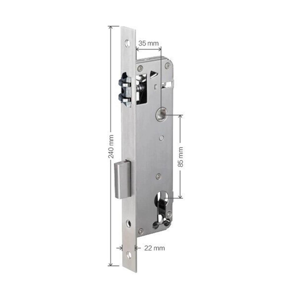 Распашная мортиза с роликом 35x85 TTLOCK