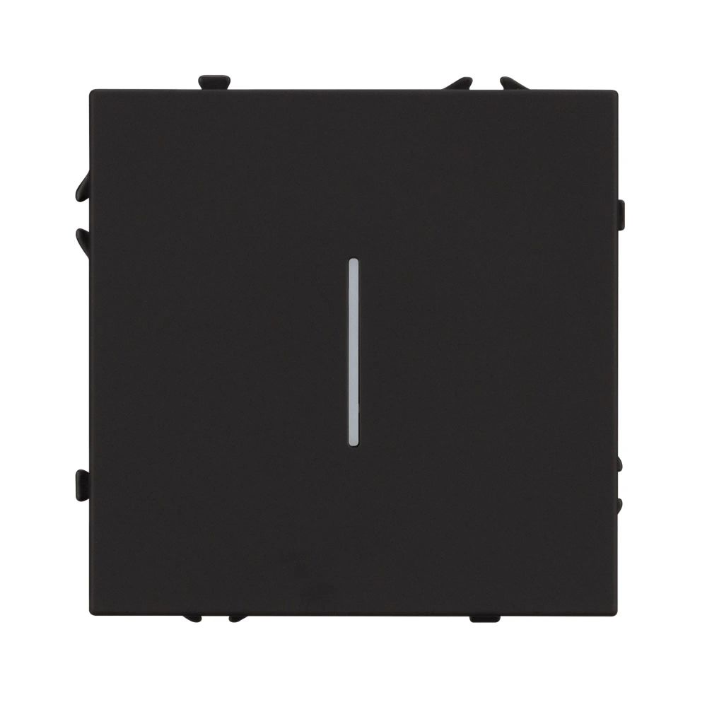 Механизм выключателя одноклавишный проходной LED SWT-NOBE-MKP1-SFPL-L-BK (230V, 10A) (Arlight, Черный оникс) 054261