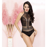 Тедди прозрачный с леопардовыми вставками