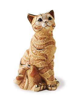 De Rosa Rinconada Статуэтка Полосатая Рыжая Кошка Wild Life Collection
