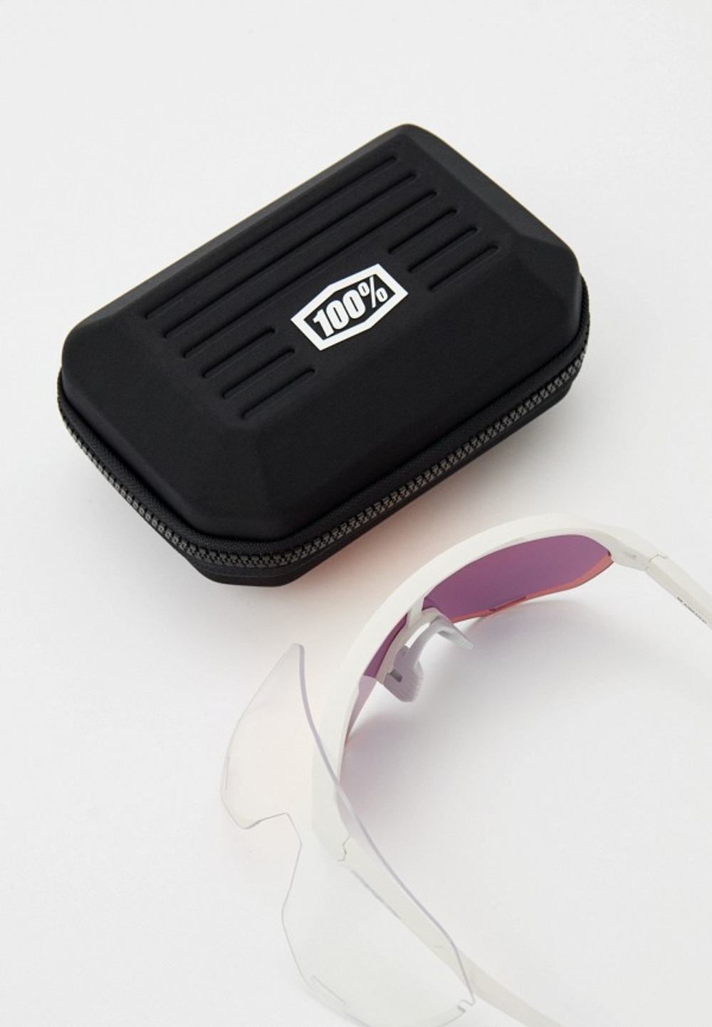 Спортивные очки 100% S2 / Soft Tact Off White / HiPER Red Multilayer Mirror Lens