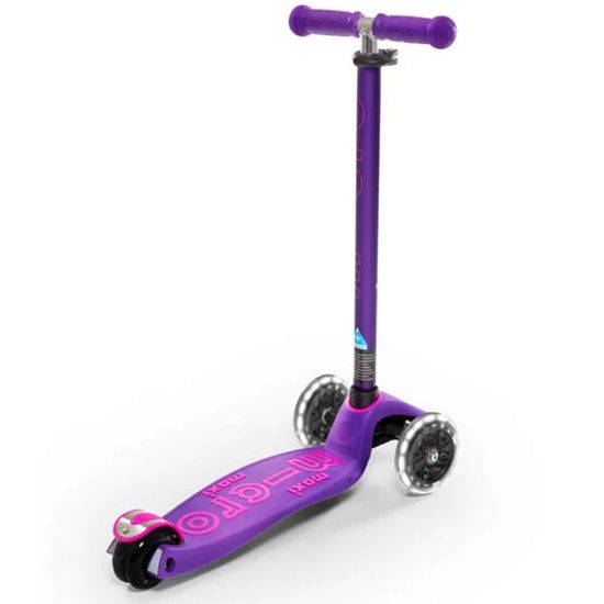 Самокат Maxi Micro Deluxe LED Purple