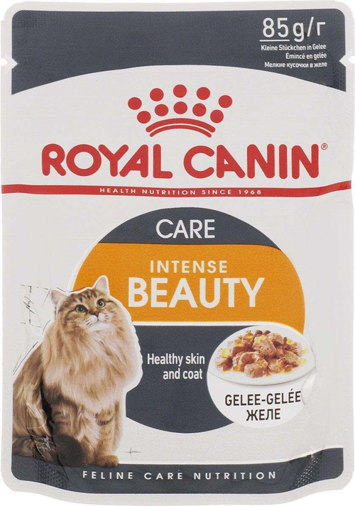 Влажный корм Royal Canin Intense Beauty для взрослых кошек, в желе, 85 г