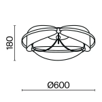 Потолочная люстра Maytoni BREEZE MOD281CL-L45BS3K