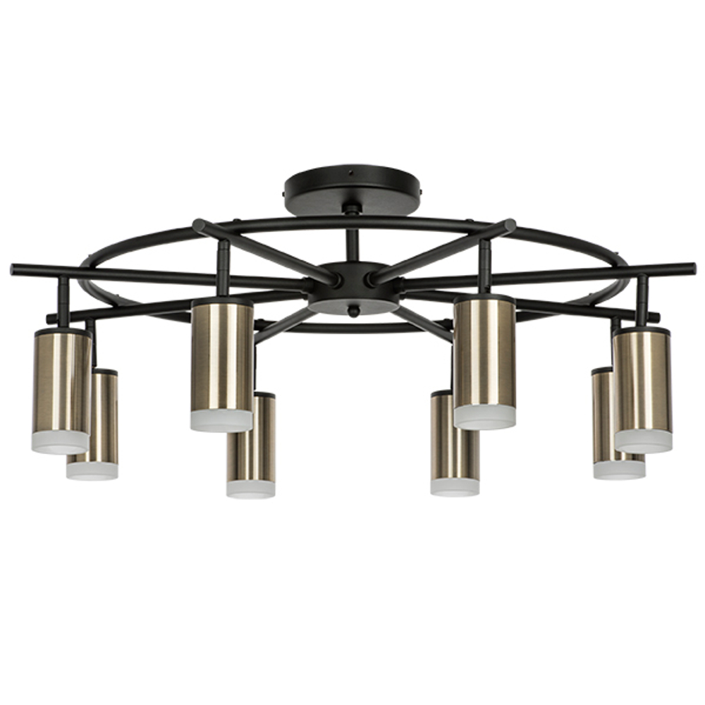 LR7183180 Люстра RULLO 8х50W GU10 ЧЕРНЫЙ/БРОНЗА (571718+214431-8+202430-8)