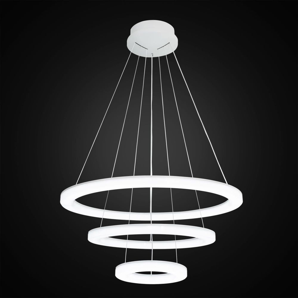 Citilux Электрон Смарт CL710A104S Умная люстра подвесная Белая